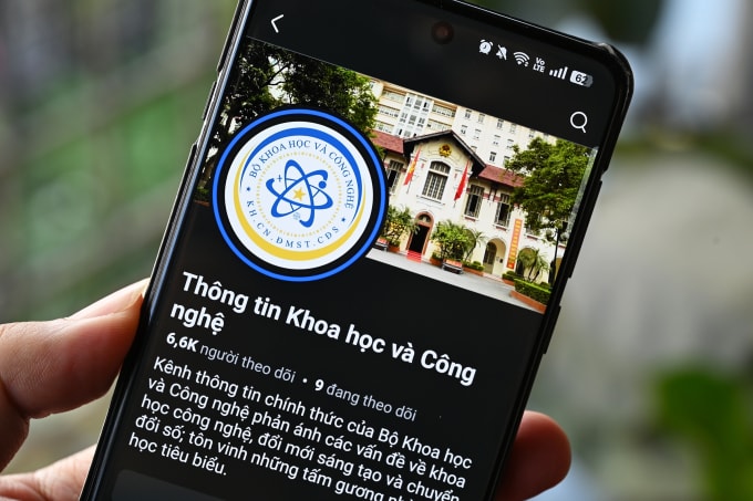 Fanpage Thông tin Khoa học và Công nghệ. Ảnh: Trọng Đạt