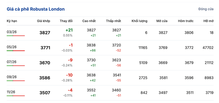 Giá cà phê hôm nay 10 - 3: Biến động và xu hướng thị trường cà phê 2026 - Ảnh 2.