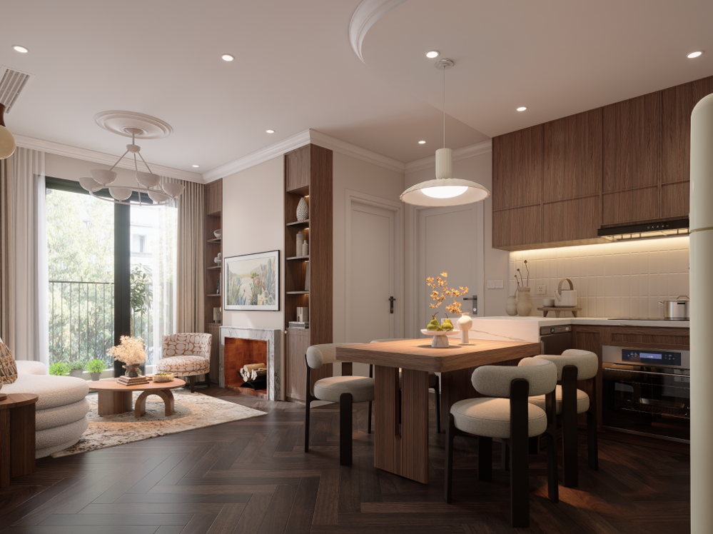 Không gian sống tại The Zenith Hải Phòng sẵn sàng chinh phục tiêu chuẩn khắt khe của tệp khách hàng chuyên gia cao cấp.