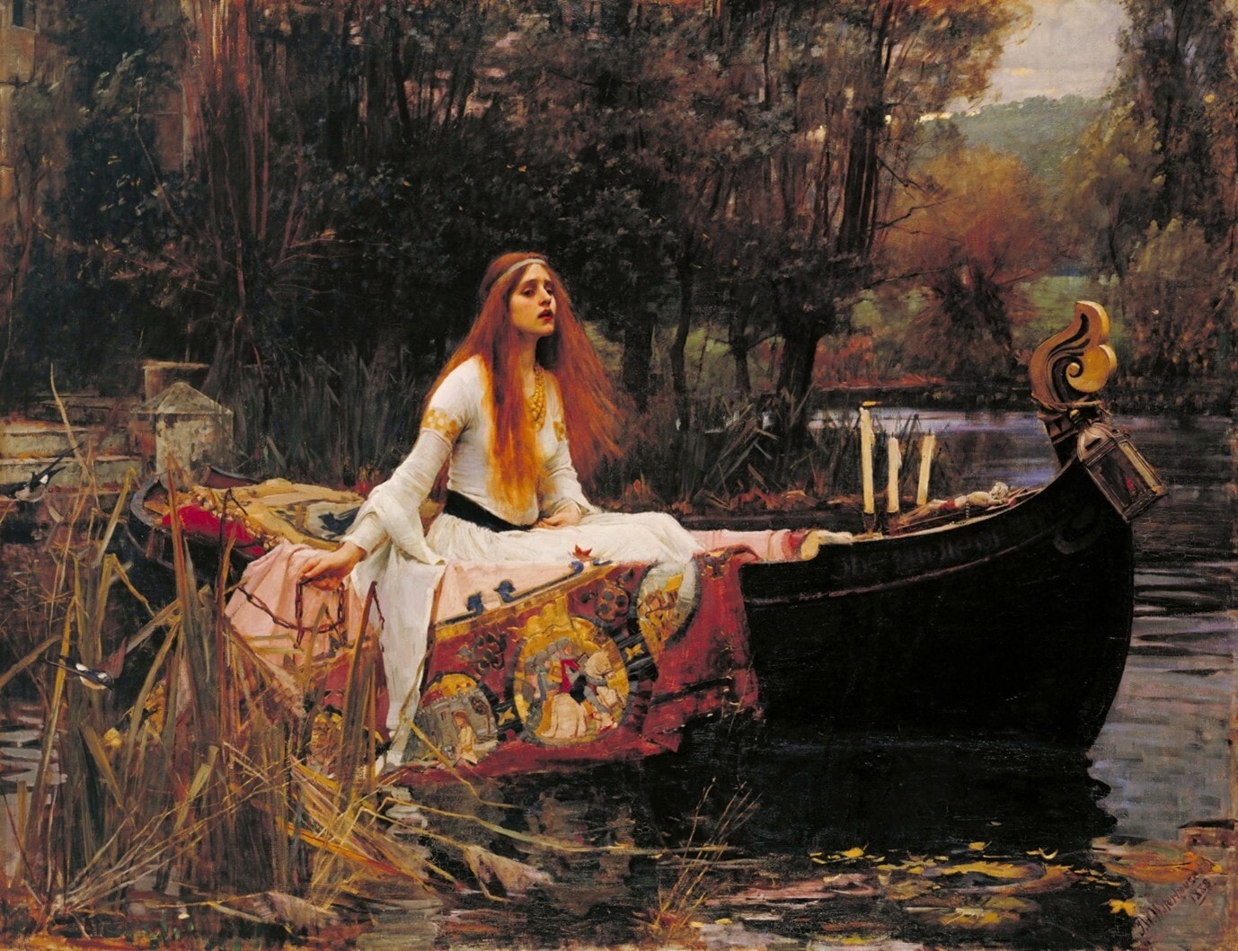 Bức họa The Lady of Shalott | Tiểu thư Thành Shalott.