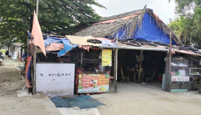 Ngôi nhà không số của vợ chồng chị Thoa tại đường 6, phường Bình Trưng, TP HCM. Ảnh: Gia đình cung cấp