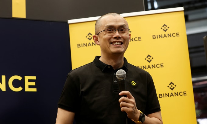 Nhà sáng lập Binance Changpeng Zhao (CZ). Ảnh: Reuters
