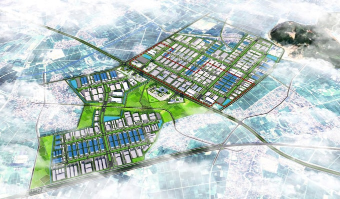 Phối cảnh Khu công nghiệp Thăng Long Thanh Hoá. Ảnh: Lê Hoàng