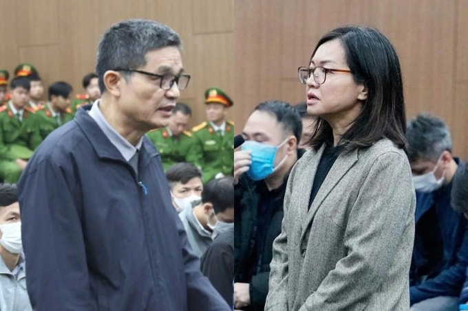 Hai cựu cục trưởng An toàn thực phẩm tại tòa sơ thẩm hồi tháng 1. Ảnh: Danh Lam