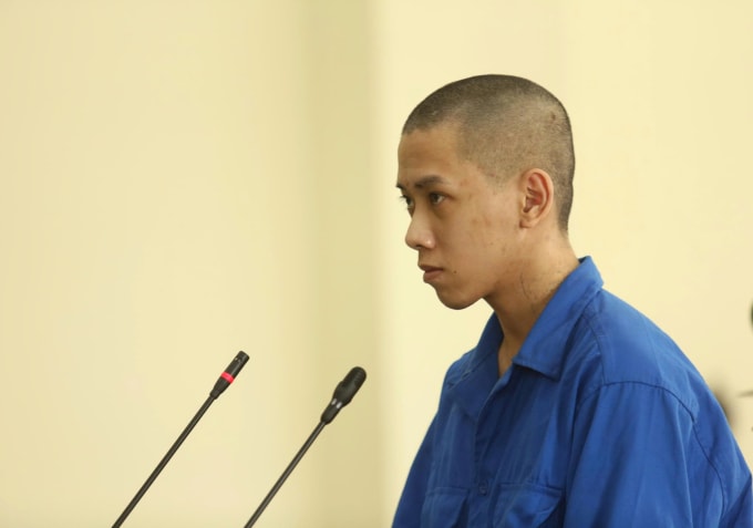 Lâm Hiếu Tài tại phiên xét xử. Ảnh: Nam An