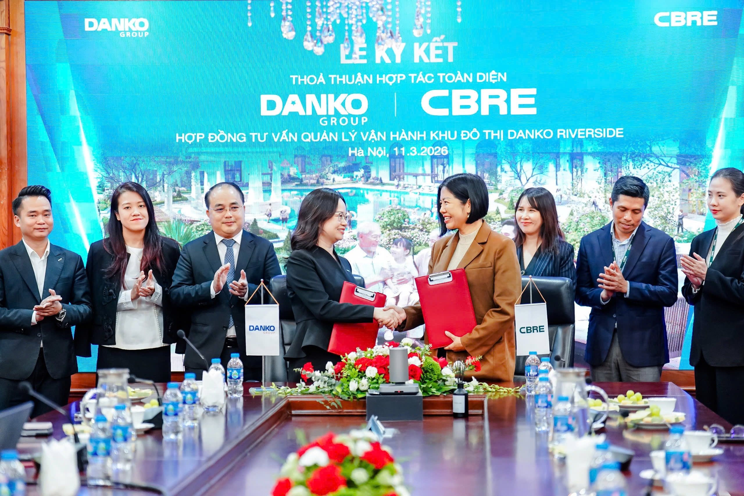 Lễ ký kết Danko Group – CBRE diễn ra ngày 11/3/2026 tại Hà Nội.