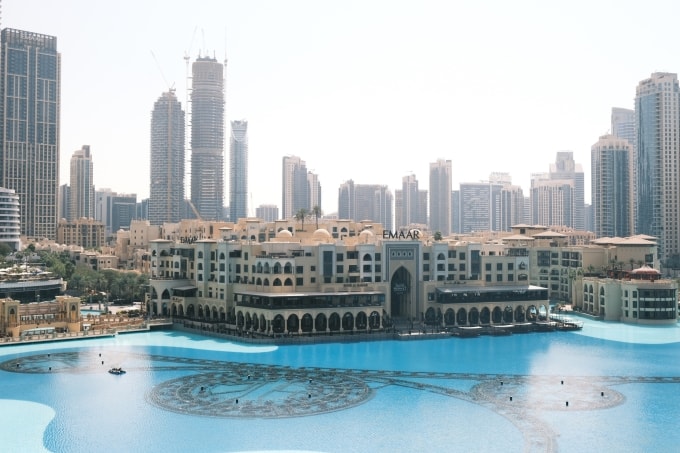 Khu vực Downtown Dubai tập trung nhiều khách sạn hạng sang. Ảnh: Mai Phương