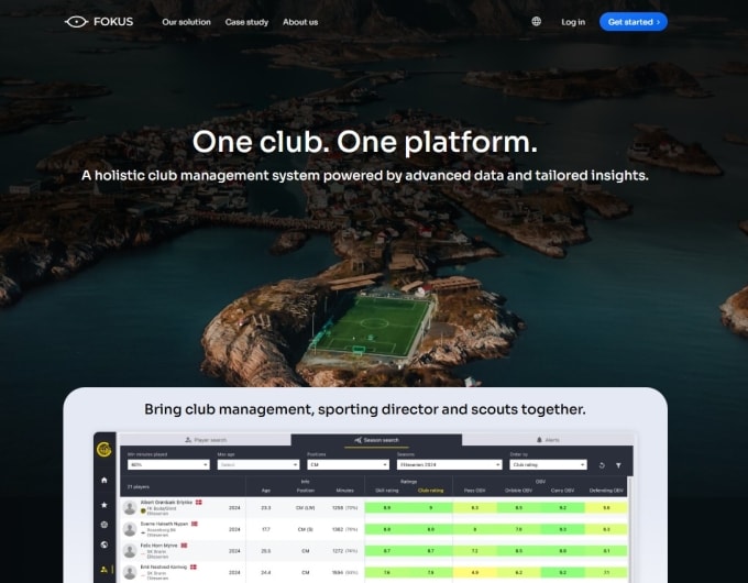 Giao diện phiên bản webb của nền tảng Fokus. Ảnh chụp màn hình