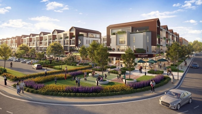 Phối cảnh dự án Artisan Park - nằm trên giao điểm kết nối của ba tuyến đường lớn Phạm Văn Đồng, Lê Hoàn và Võ Thị Sáu, thuận tiện liên thông đại lộ Bình Dương, quốc lộ 13, Mỹ Phước - Tân Vạn và các đô thị lân cận. Ảnh: Gamuda Land