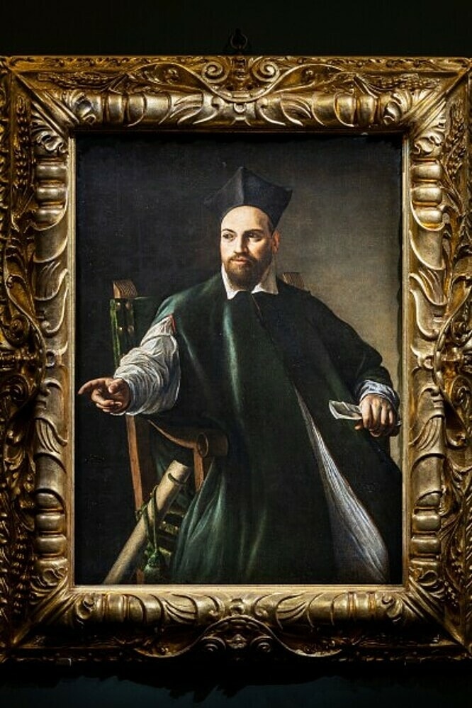 Bức Portrait of Monsignor Maffeo Barberini của họa sĩ Caravaggio (1571-1610). Ảnh: AP