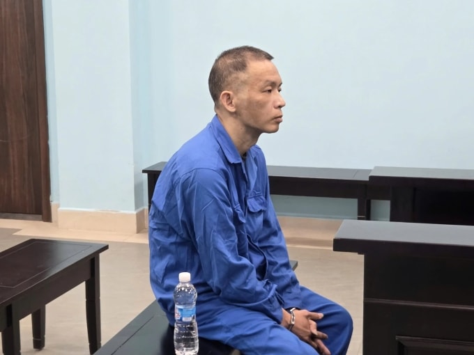 Bị cáo Dương tại phiên tòa, ngày 12/3. Ảnh: Danh Lam