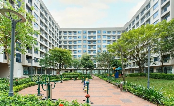 Khu nhà ở xã hội Yên Phong, Bắc Ninh của chủ đầu tư Viglacera. Ảnh: Viglacera