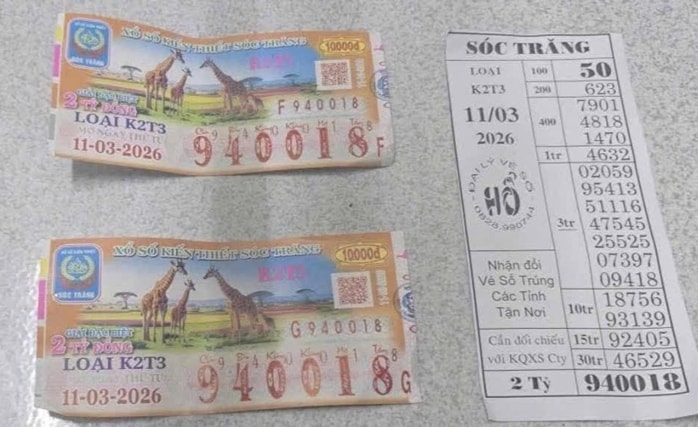 Xổ số miền Nam ngày 12 - 3: 11 Vé trúng giải độc đắc được công bố - Ảnh 1.
