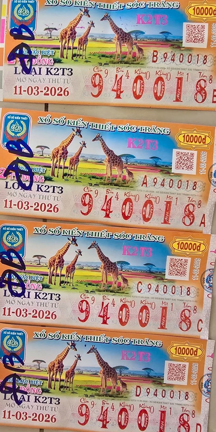 Xổ số miền Nam ngày 12 - 3: 11 Vé trúng giải độc đắc được công bố - Ảnh 2.