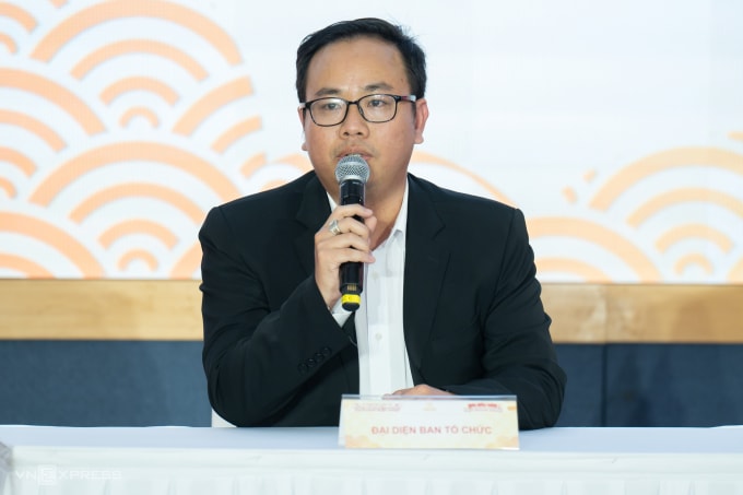 Ông Nguyễn Bảo Thạch, Giám đốc vận hành Saigontimes Travel phát biểu tại sự kiện. Ảnh: Tùng Đinh