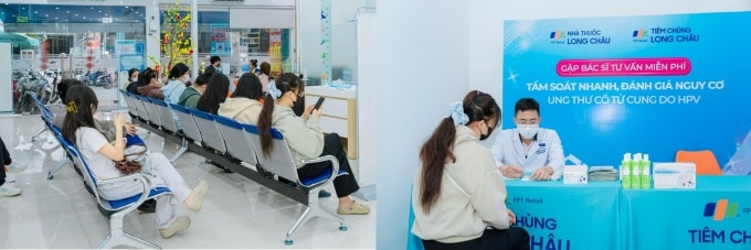 Chuỗi sự kiện tầm soát, tư vấn cùng bác sĩ thu hút đông đảo người dân quan tâm. Theo chuyên gia y tế, tầm soát sớm giúp mỗi người chủ động hơn trong việc phòng ngừa, chăm sóc sức khỏe và xây dựng phác đồ điều trị phù hợp. Ảnh: LC