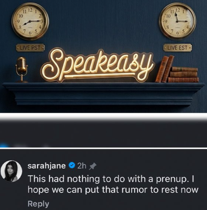 Sarah Jane Ramos bình luận phủ nhận tin đồn prenup là nguyên nhân dẫn đến đổ vỡ quan hệ.