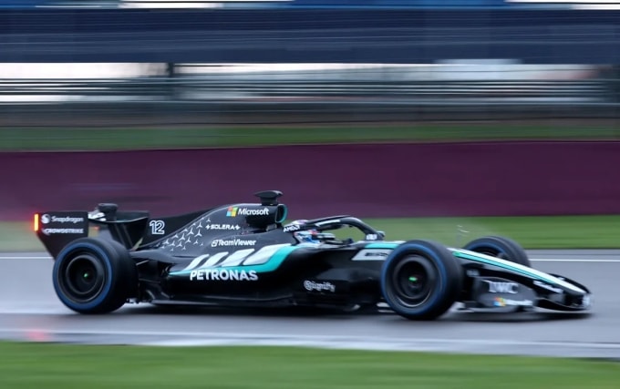 Chiếc xe mới của Mercedes cho mùa 2026. Ảnh: Mercedes-AMG Petronas F1 Team