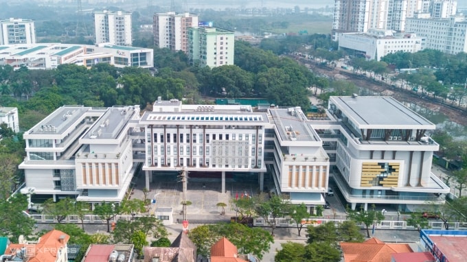 THPT Đỗ Mười - trường công lập mới hoạt động từ năm 2025 ở Hà Nội. Ảnh: Hoàng Giang