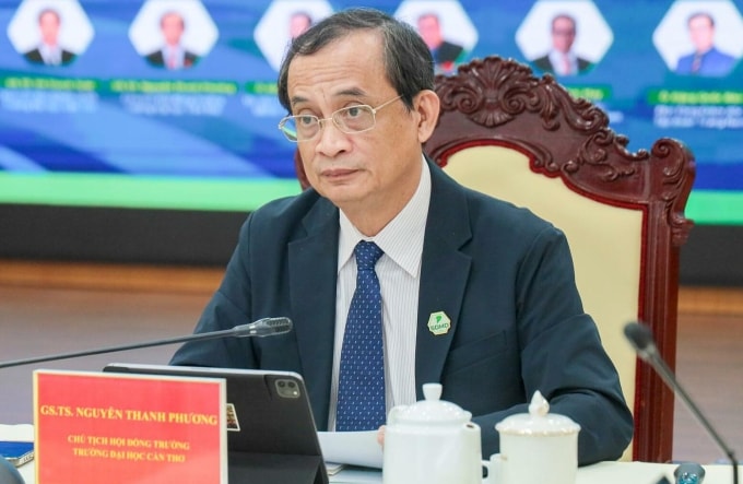 Giáo sư Nguyễn Thanh Phương, Bí thư Đảng ủy Đại học Cần Thơ. Ảnh: Đại học Cần Thơ