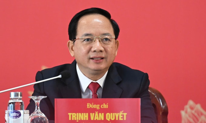 Ông Trịnh Văn Quyết, trưởng ban Tuyên giáo và Dân vận Trung ương. Ảnh: Giang Huy