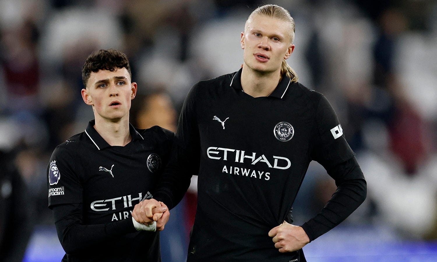 Haaland không ghi bàn, Man City bị West Ham cầm hòa. (Ảnh: Reuters)