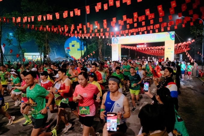 3.000 runner tham gia giải chạy. Ảnh: Ecopark