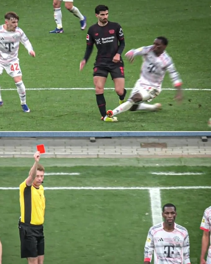 Pha phạm lỗi khiến Nicolas Jackson nhận thẻ đỏ trực tiếp.