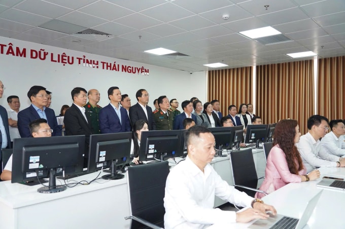 Trung tâm dữ liệu tỉnh Thái Nguyên. Ảnh: Vân Anh