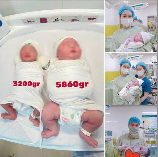 Hy hữu bé trai chào đời nặng gần 6 kg- Ảnh 1. Hy hữu bé trai chào đời nặng gần 6 kg- Ảnh 1.