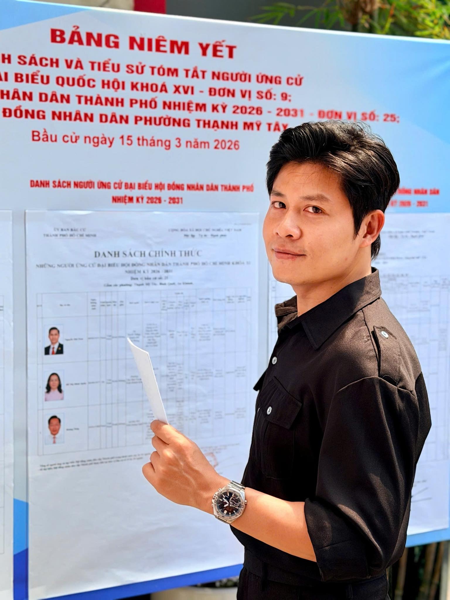 Nhạc sĩ Nguyễn Văn Chung, NSND Mỹ Uyên rộn ràng đi bầu cử, tự hào ngày hội non sông- Ảnh 1.