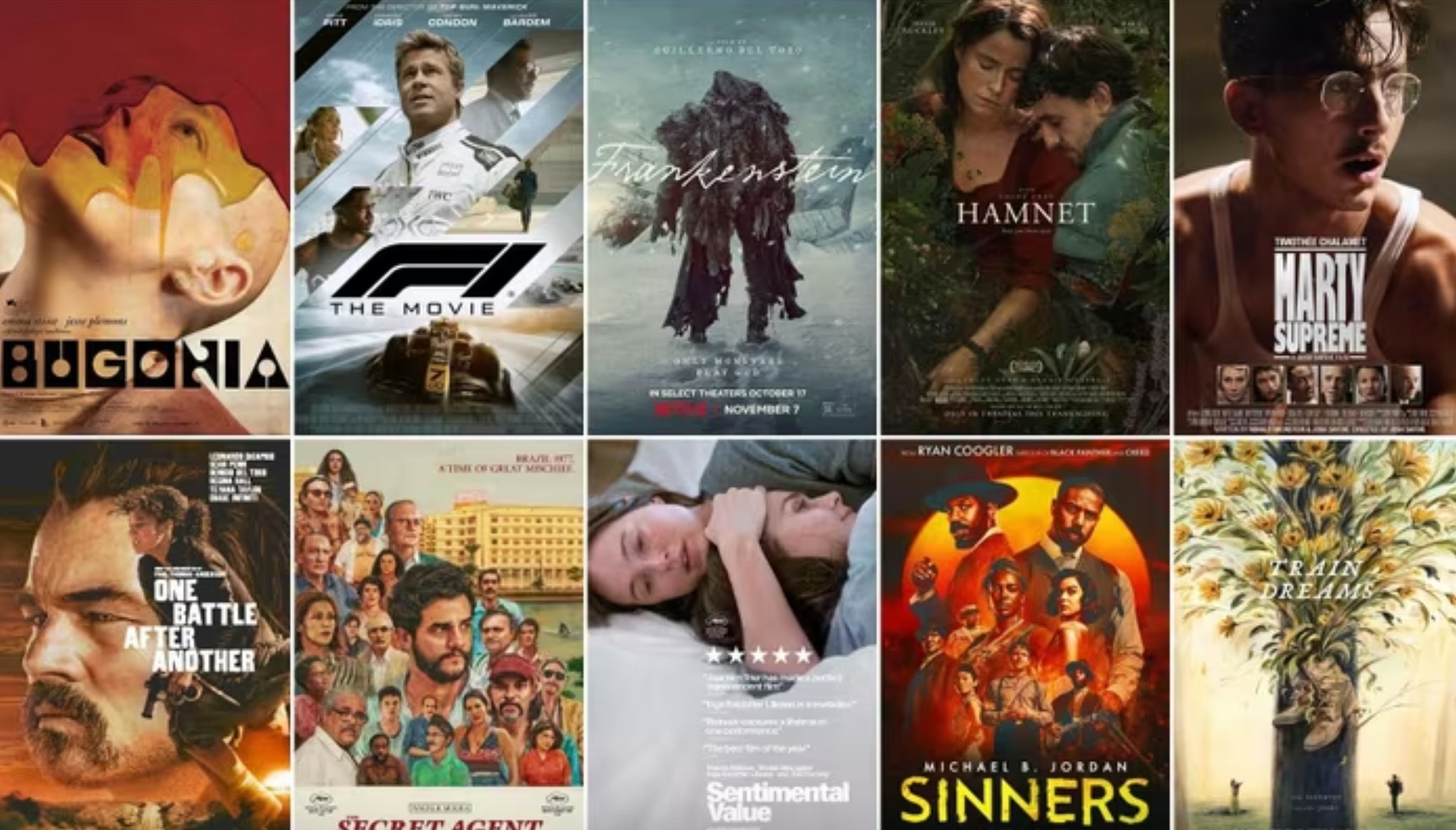 10 tác phẩm được đề cử hạng mục