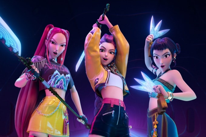 Hình ảnh trong phim KPop Demon Hunters. Ảnh: Sony Pictures Animation