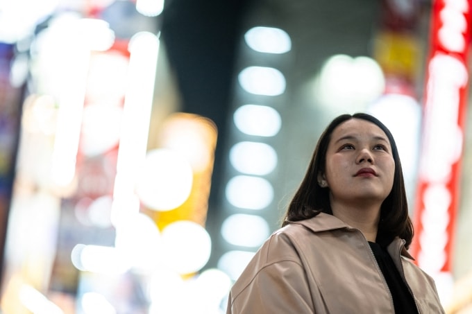 Kazane Kajiya chia sẻ về vụ kiện đòi quyền triệt sản tại Yokohama ngày 1/3. Ảnh: AFP