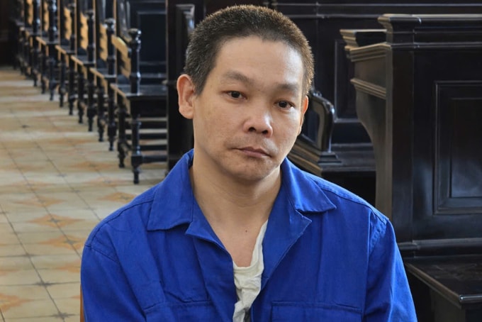 Bị cáo Nguyễn Tấn Phát tại tòa hôm nay. Ảnh: Bình Nguyên