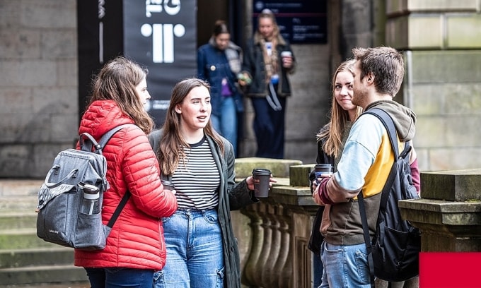 Một góc khuôn viên Đại học Edinburgh, Anh. Ảnh: The University of Edinburgh Fanpage