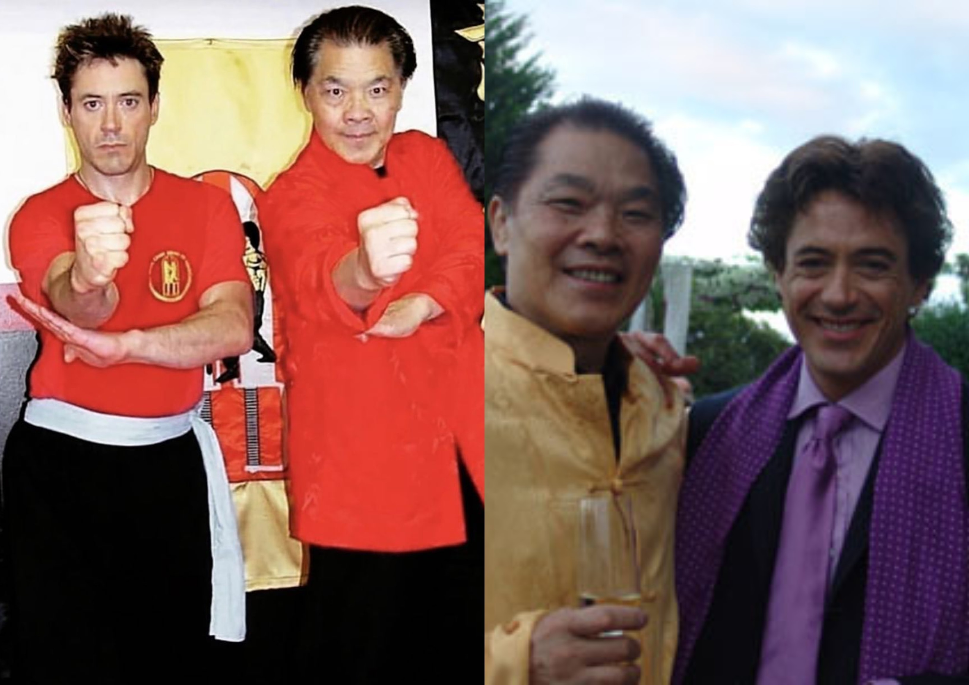 Trương Trác Khánh chụp ảnh với diễn viên Downey Jr