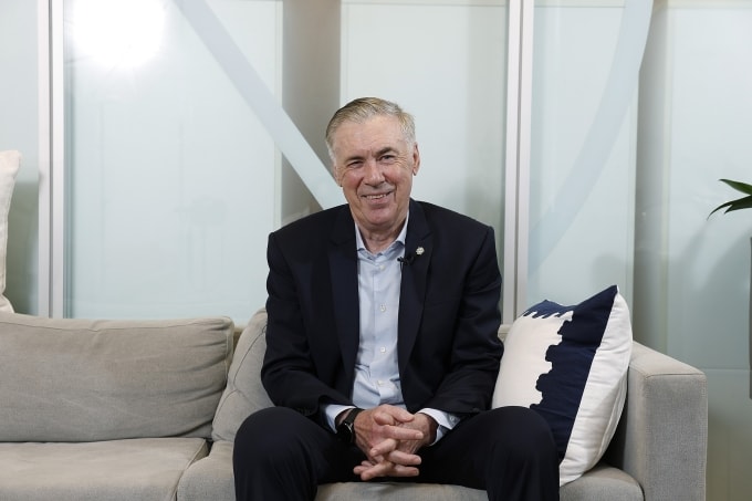 Ancelotti trong cuộc trả lời phỏng vấn Radio Marca ngày 15/3. Ảnh: Marca