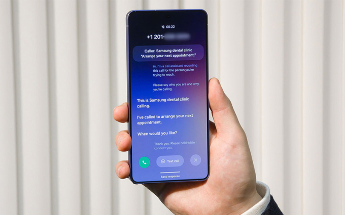Lọc cuộc gọi tự động trên Samsung S26. Ảnh: TNW