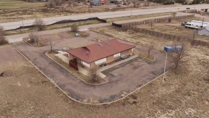 Nhà kho bị bỏ hoang của Nhà tang lễ Return to Nature, hiện trường vụ án. Ảnh:9News