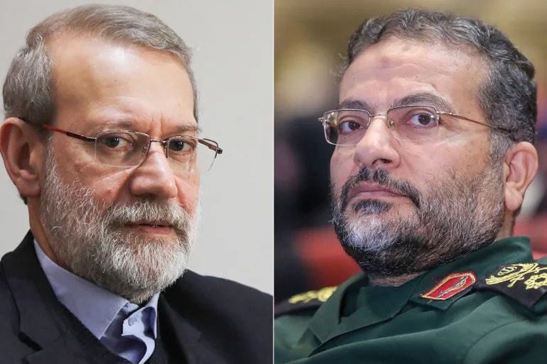 Ali Larijani và Gholamreza Soleimani, hai quan chức Iran được xác nhận thiệt mạng.