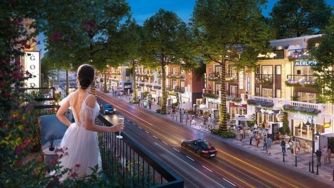 Không gian kinh doanh thương mại ngay trước thềm nhà. Ảnh: Eurowindow Holding