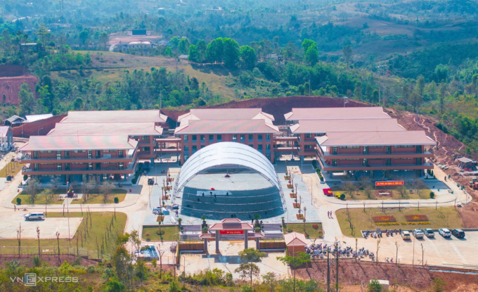 Trường phổ thông nội trú liên cấp Si Pa Phìn, Điện Biên, khánh thành ngày 31/1. Ảnh: Xuân Tư