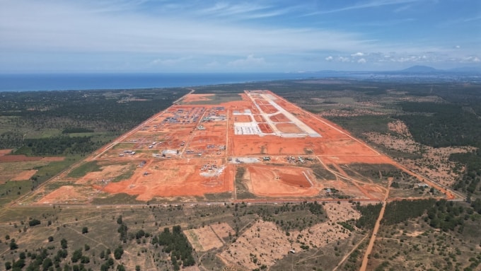 Khu đất thực hiện dự án sân bay Phan Thiết. Ảnh: Việt Quốc