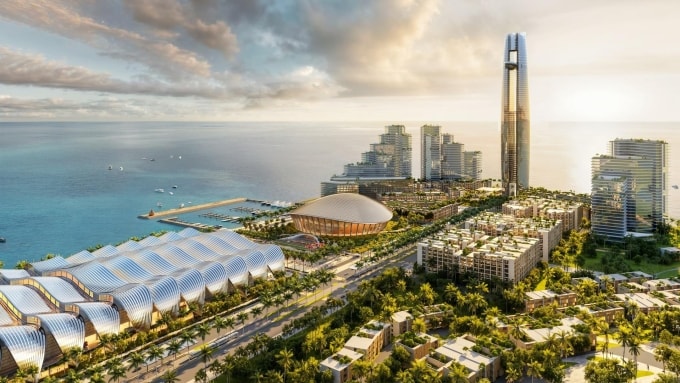 Phối cảnh các công trình trọng điểm phục vụ APEC 2027. Ảnh: Sun Group