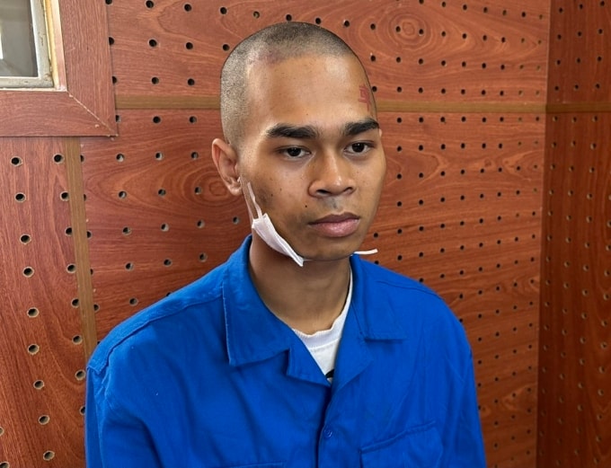 Y Bóc Tô Ayun tại cơ quan điều tra. Ảnh: Công an Đăk Lăk