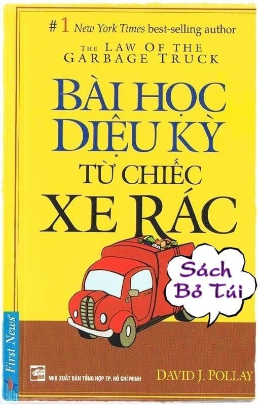 Bìa cuốn Bài học diệu kỳ từ chiếc xe rác. Ảnh: First News