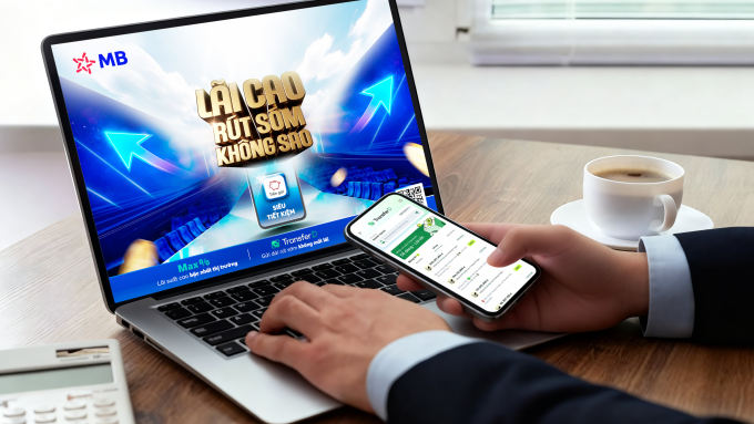 MB tăng lãi suất gửi tiết kiệm lên 8,4%. Ảnh: MB