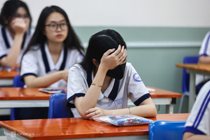 Thí sinh TP HCM thi tốt nghiệp THPT 2025. Ảnh: Quỳnh Trần