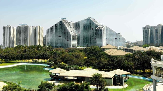 Khu đô thị Amanora Park Town tại Ấn Độ. Ảnh: Amanora